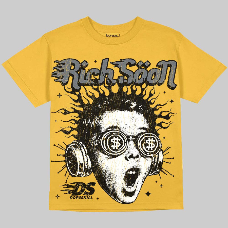 Tour Yellow 4s DopeSkill Oversize Print T-Shirt Rich Soon Graphic