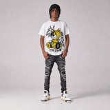 Tour Yellow 4s DopeSkill T-Shirt Smile Through The Pain Graphic