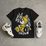 Tour Yellow 4s DopeSkill T-Shirt Smile Through The Pain Graphic