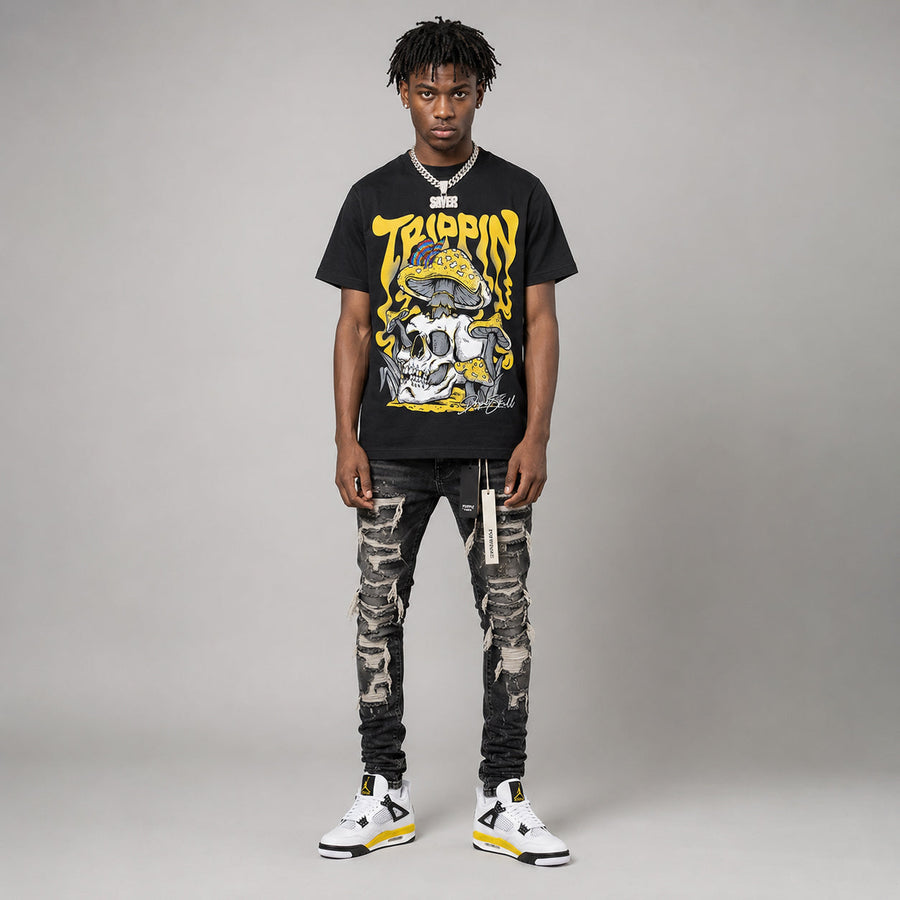 Tour Yellow 4s DopeSkill T-Shirt Trippin Graphic