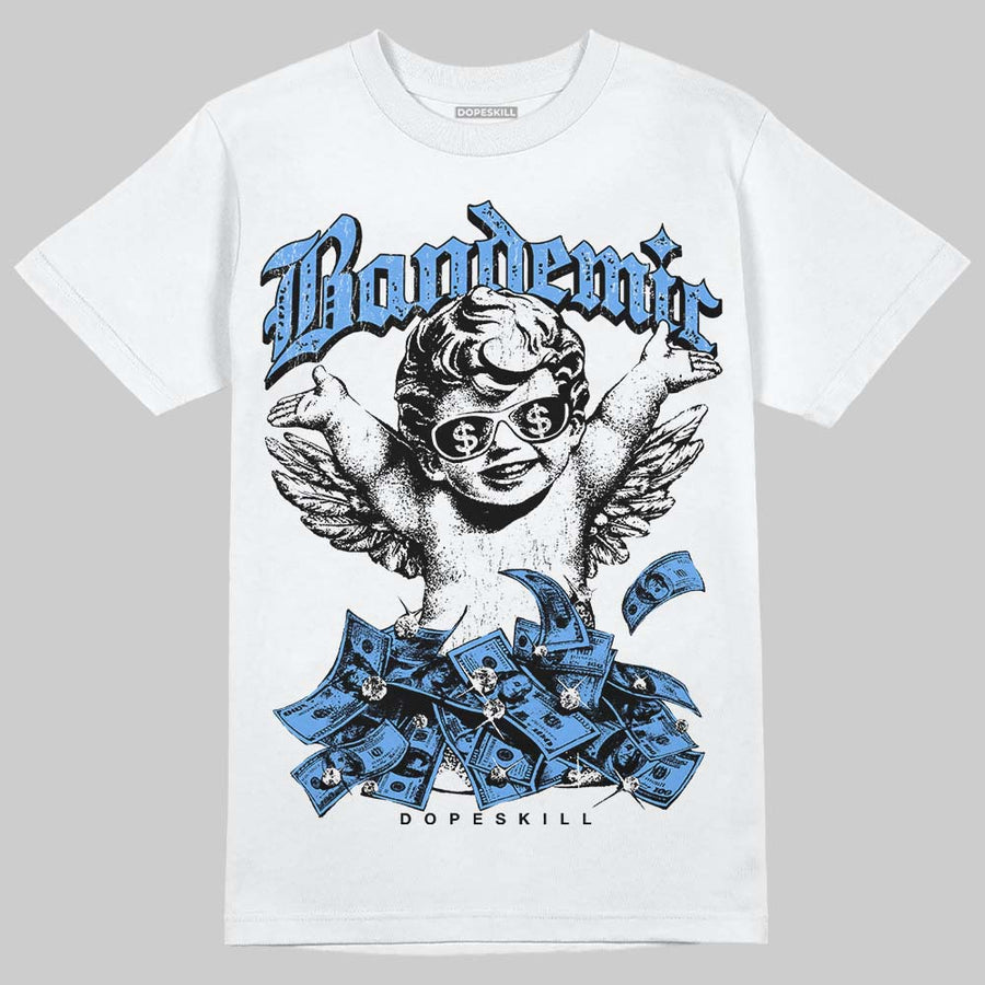 Black University Blue 5s DopeSkill T-Shirt Bandemic Graphic