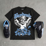 Black University Blue 5s DopeSkill T-Shirt Bandemic Graphic