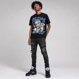 Black University Blue 5s DopeSkill T-Shirt No Turkey Graphic