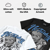 Black University Blue 5s DopeSkill T-Shirt No Turkey Graphic