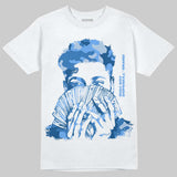 Black University Blue 5s DopeSkill T-Shirt Rich Boy Camo Graphic