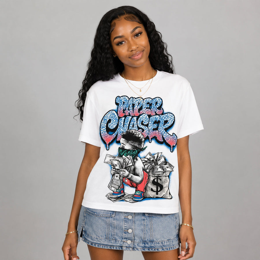 Chalk 3s DopeSkill T-Shirt Paper Chaser Boy Graphic