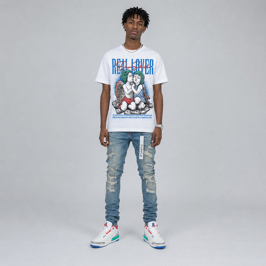 Chalk 3s DopeSkill T-Shirt Real Lover Graphic