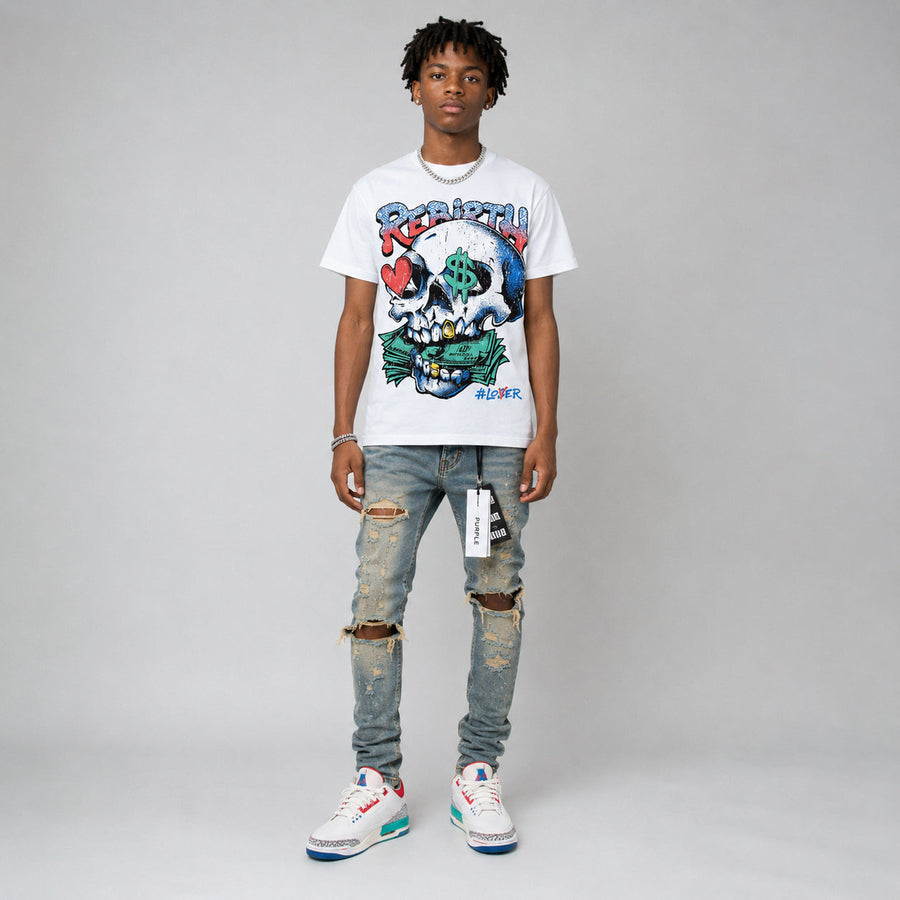 Chalk 3s DopeSkill T-Shirt Rebirth Graphic