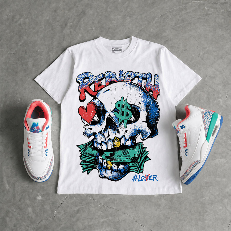 Chalk 3s DopeSkill T-Shirt Rebirth Graphic