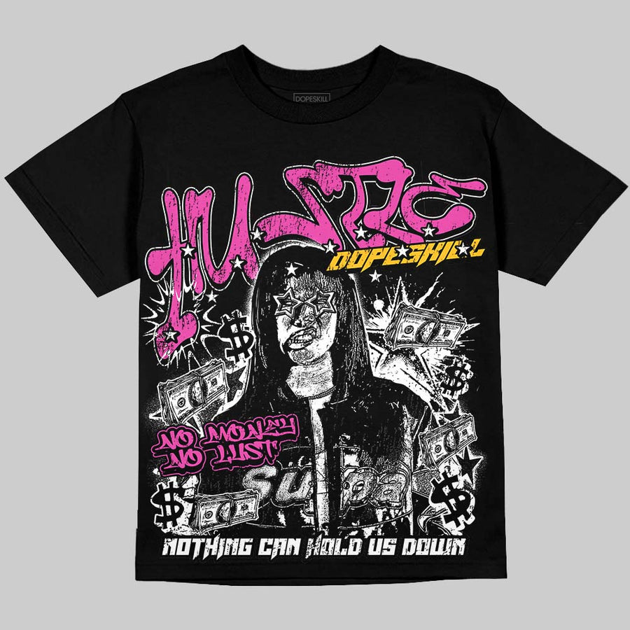 Comic 4s DopeSkill Oversize Print T-Shirt No Money No Lust Graphic