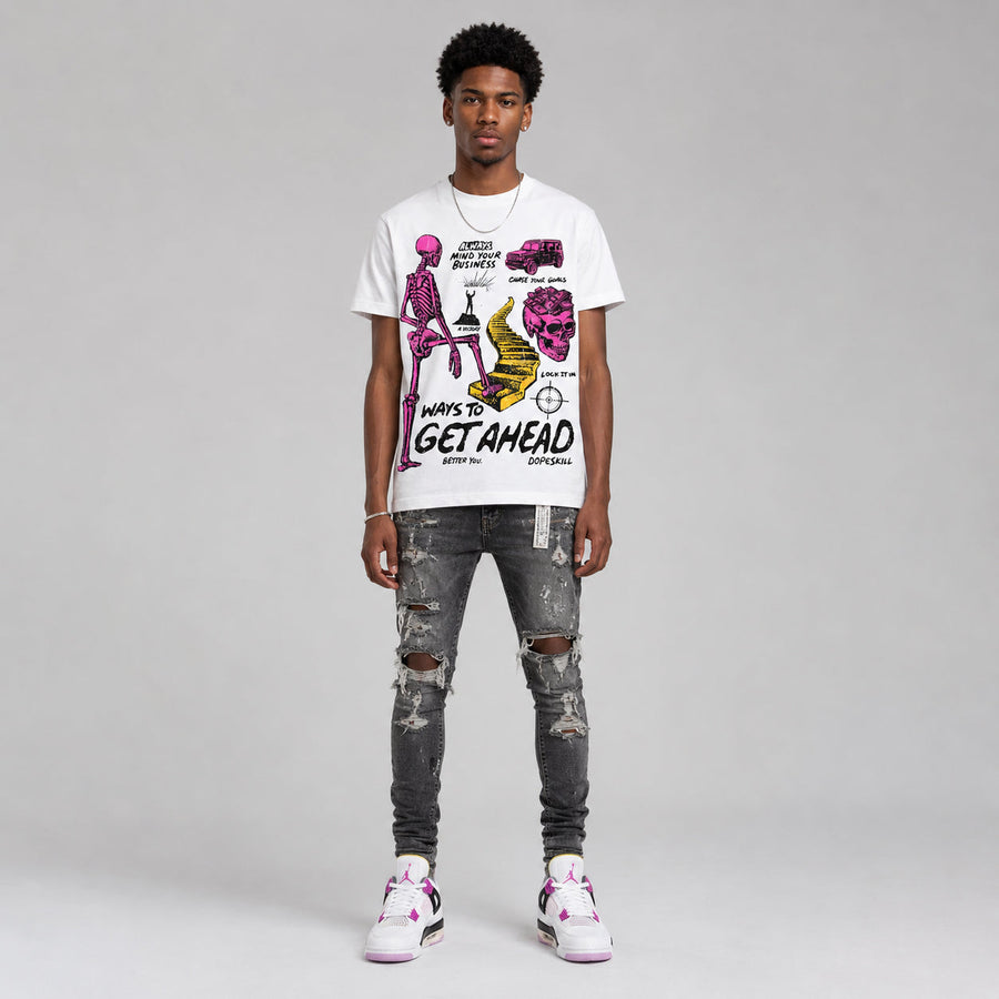 Comic 4s DopeSkill T-Shirt Ways To Get Ahead Graphic