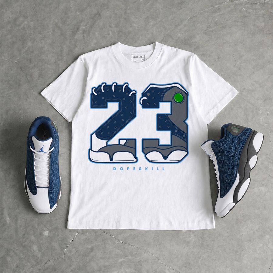 Flint 13s DopeSkill T-Shirt 23 with 13s Pattern Graphic