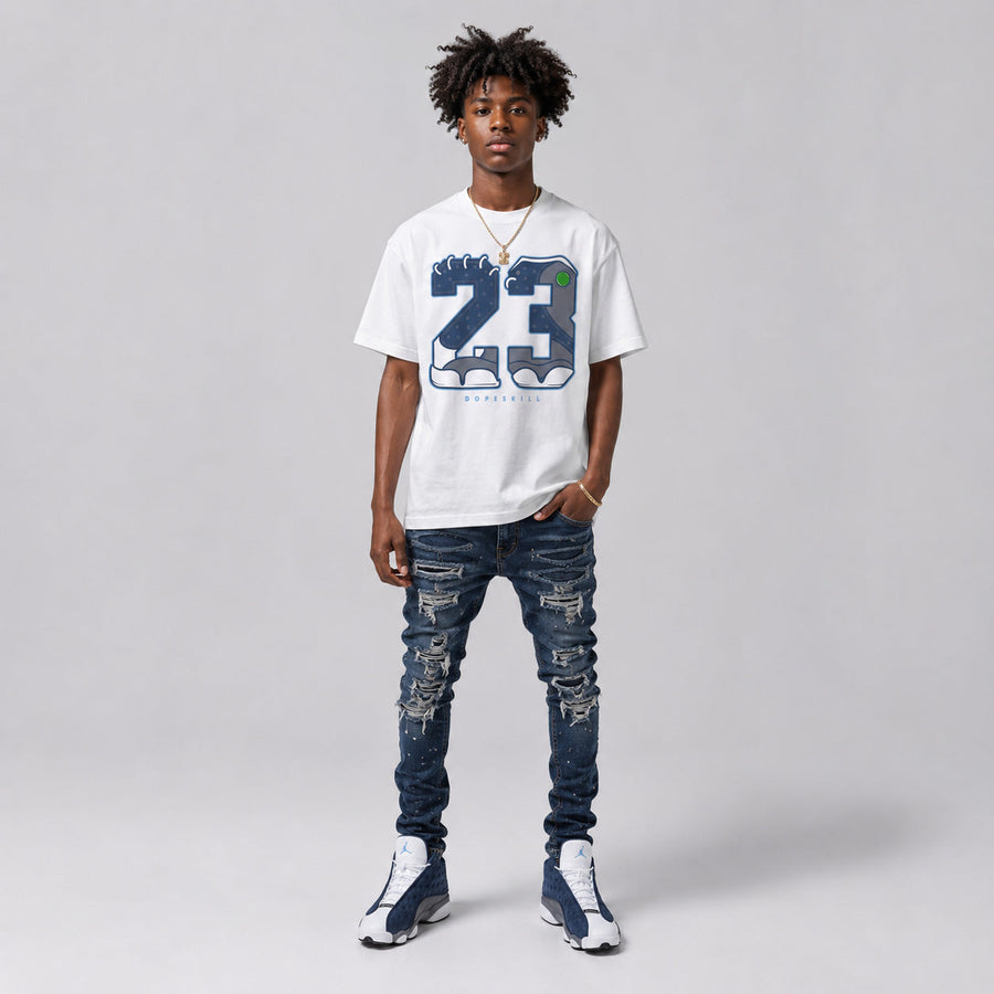 Flint 13s DopeSkill T-Shirt 23 with 13s Pattern Graphic