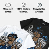 Flint 13s DopeSkill T-Shirt All Hustle No Luck Graphic