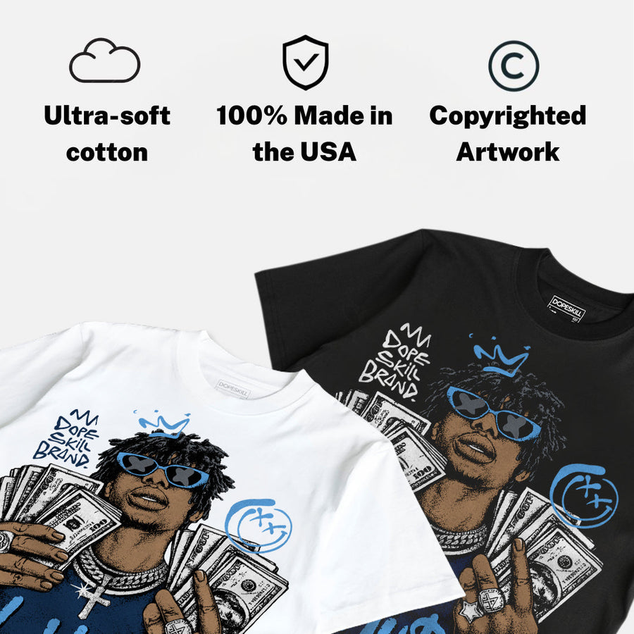 Flint 13s DopeSkill T-Shirt All Hustle No Luck Graphic