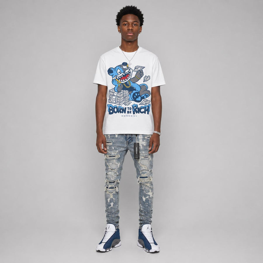 Flint 13s DopeSkill T-Shirt Born To Be Rich Graphic