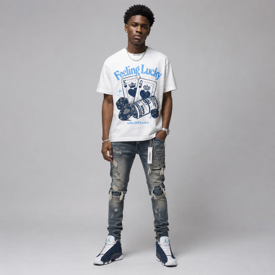 Flint 13s DopeSkill T-Shirt Feeling Lucky Graphic