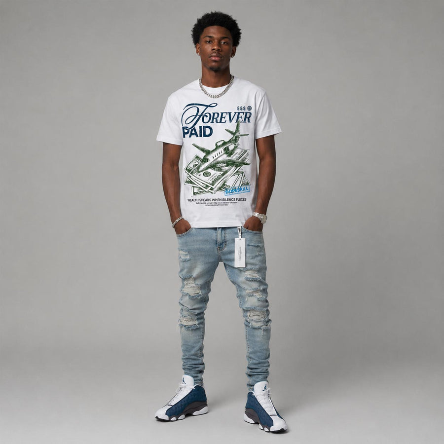 Flint 13s DopeSkill T-Shirt Forever Paid Graphic