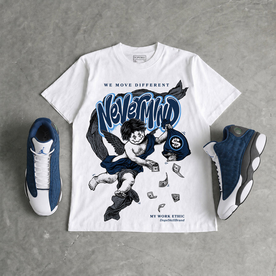 Flint 13s DopeSkill T-Shirt Nevermind Graphic