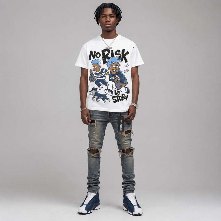 Flint 13s DopeSkill T-Shirt No Risk No Story Graphic