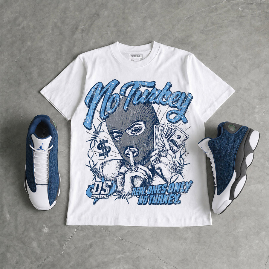 Flint 13s DopeSkill Oversize Print T-Shirt No Turkey Graphic