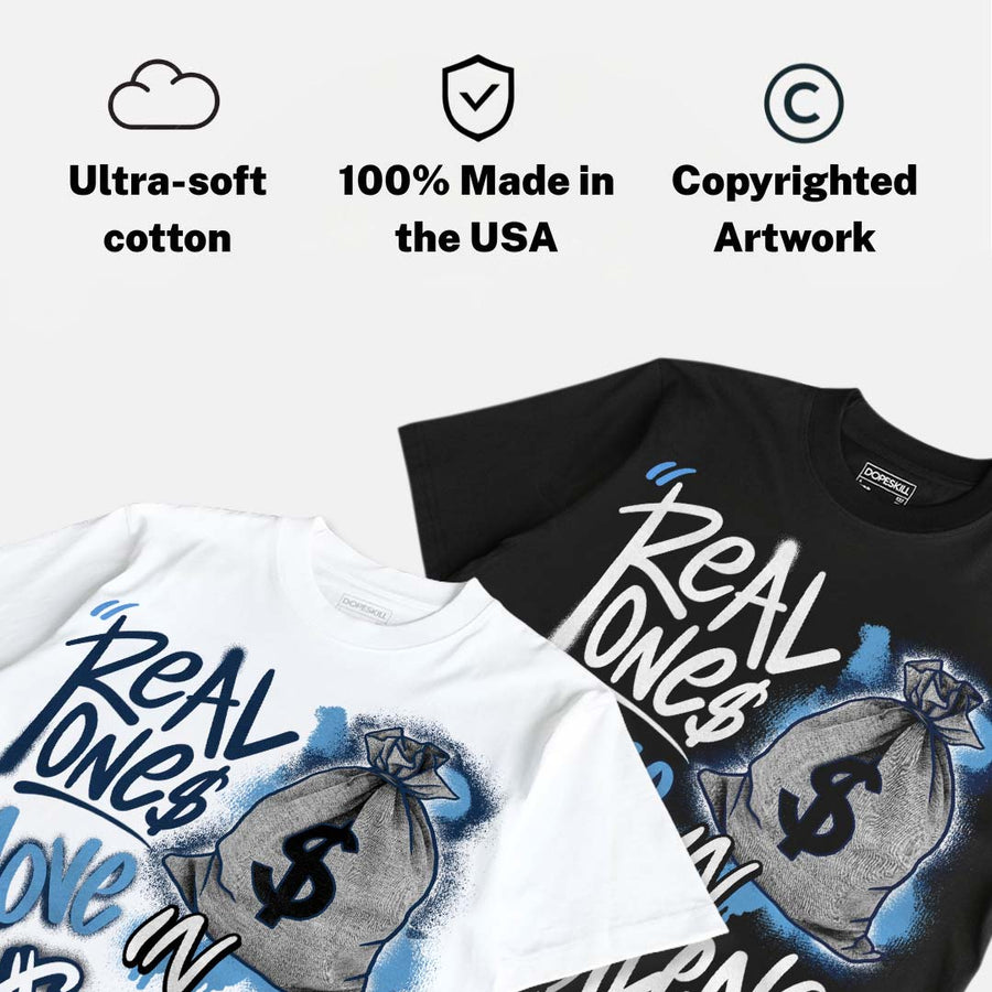 Flint 13s DopeSkill T-Shirt Real Ones Move In Silence Graphic