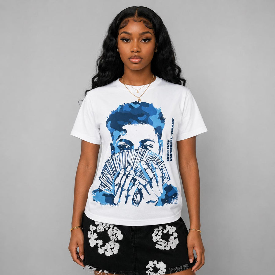 Flint 13s DopeSkill T-Shirt Rich Boy Camo Graphic