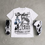 Oreo 6s DopeSkill T-Shirt Broken Bones Graphic