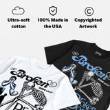 Oreo 6s DopeSkill T-Shirt Broken Bones Graphic