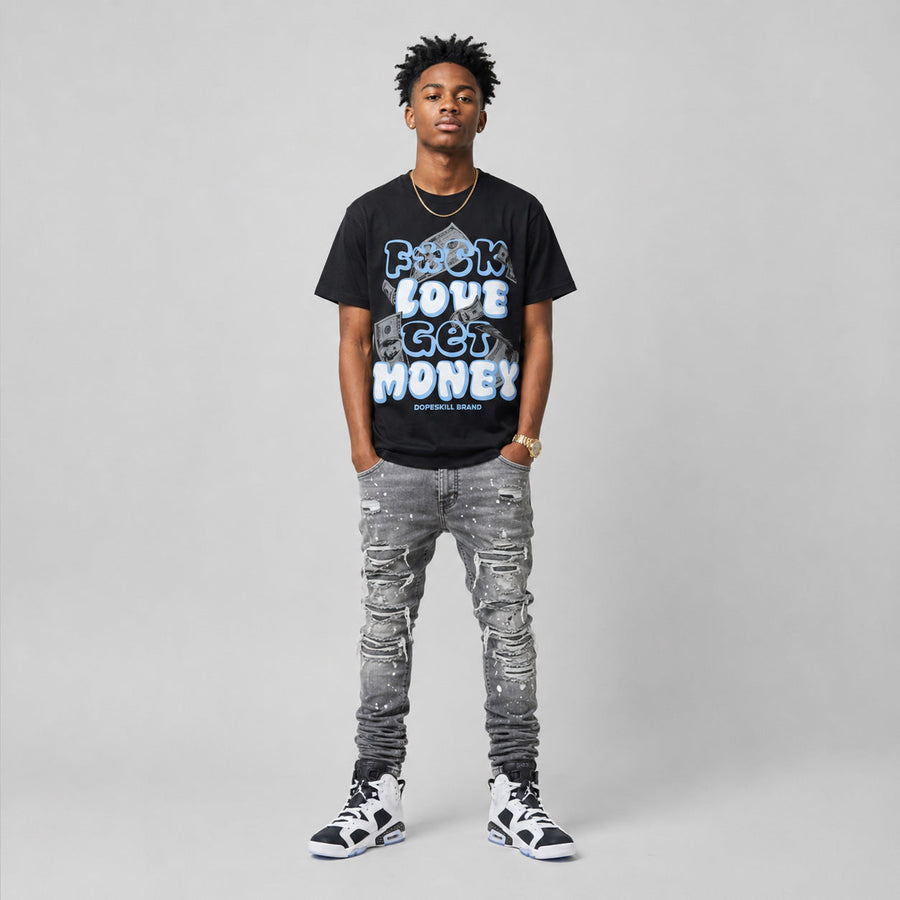Oreo 6s DopeSkill T-Shirt F#ck Love Get Money Graphic