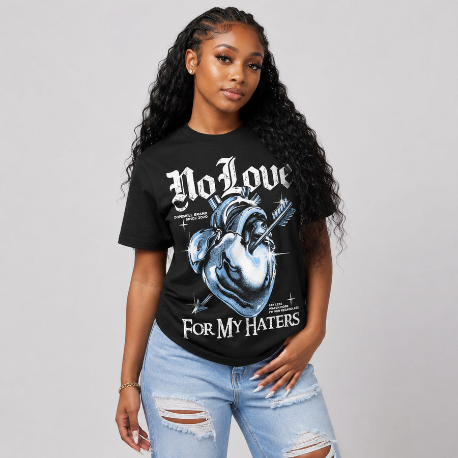 Oreo 6s DopeSkill T-Shirt No Love For My Haters Graphic