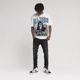 Oreo 6s DopeSkill Oversize Print T-Shirt No Money No Lust Graphic