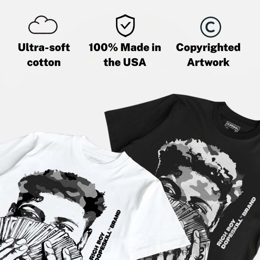 Oreo 6s DopeSkill T-Shirt Rich Boy Camo Graphic