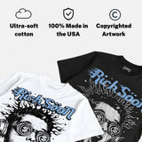 Oreo 6s DopeSkill Oversize Print T-Shirt Rich Soon Graphic