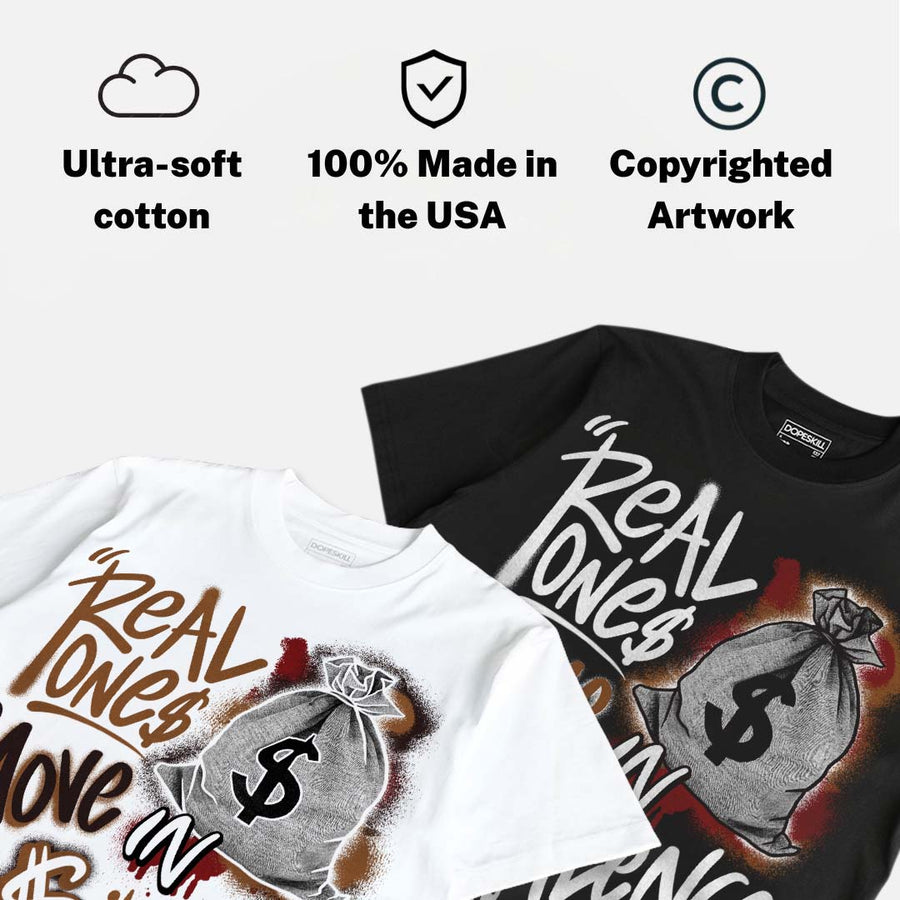 “Love Letter” 1s DopeSkill T-Shirt Real Ones Move In Silence Graphic