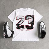 Space Jam 9s DopeSkill T-Shirt 23 with 9s Pattern Graphic