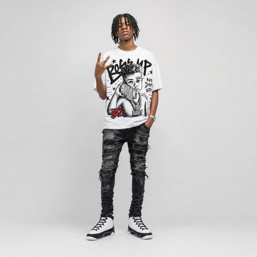 Space Jam 9s DopeSkill T-Shirt Boss Up Graphic