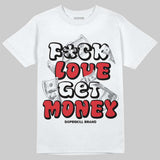 Space Jam 9s DopeSkill T-Shirt F#ck Love Get Money Graphic