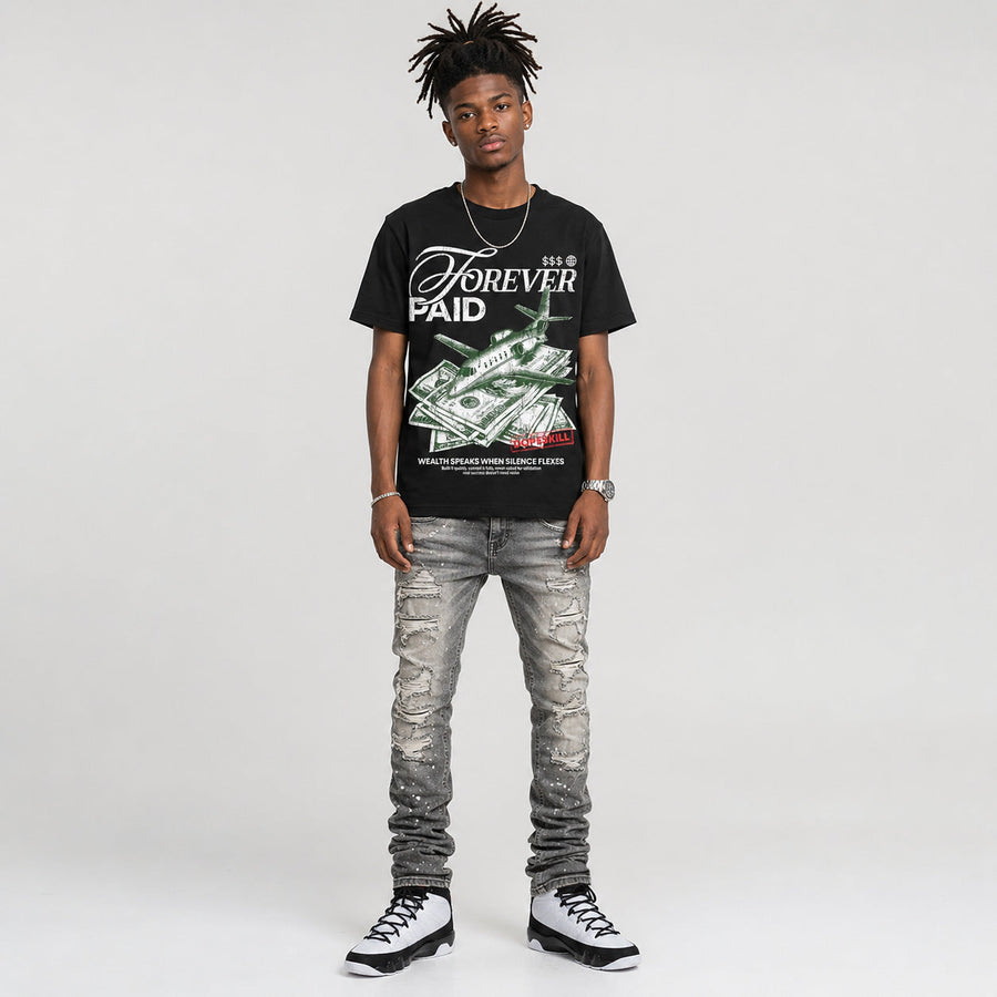 Space Jam 9s DopeSkill T-Shirt Forever Paid Graphic