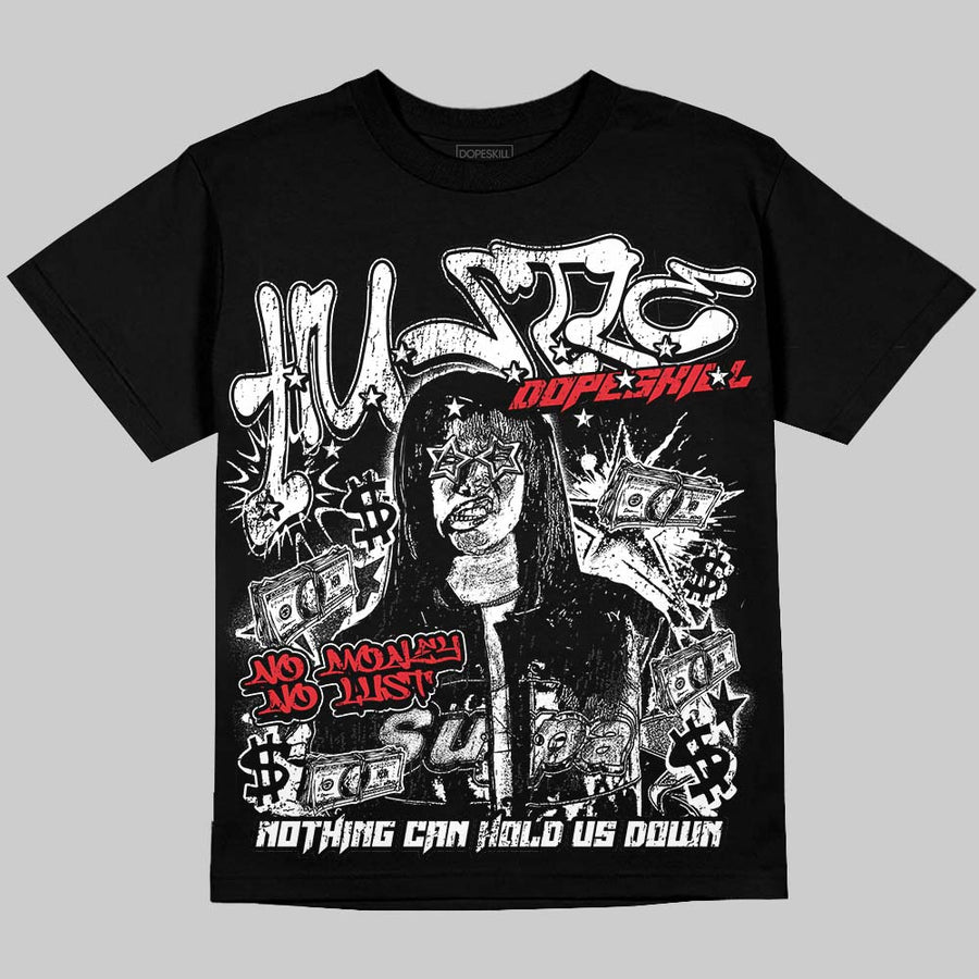 Space Jam 9s DopeSkill Oversize Print T-Shirt No Money No Lust Graphic