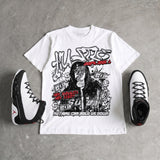 Space Jam 9s DopeSkill Oversize Print T-Shirt No Money No Lust Graphic
