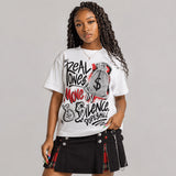 Space Jam 9s DopeSkill T-Shirt Real Ones Move In Silence Graphic