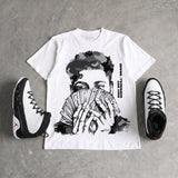 Space Jam 9s DopeSkill T-Shirt Rich Boy Camo Graphic