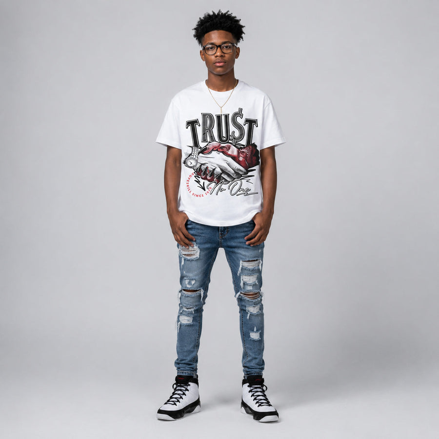 Space Jam 9s DopeSkill T-Shirt Trust No One Graphic