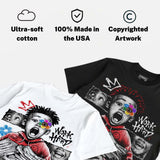 Space Jam 9s DopeSkill T-Shirt Work Hard Rise Above Graphic