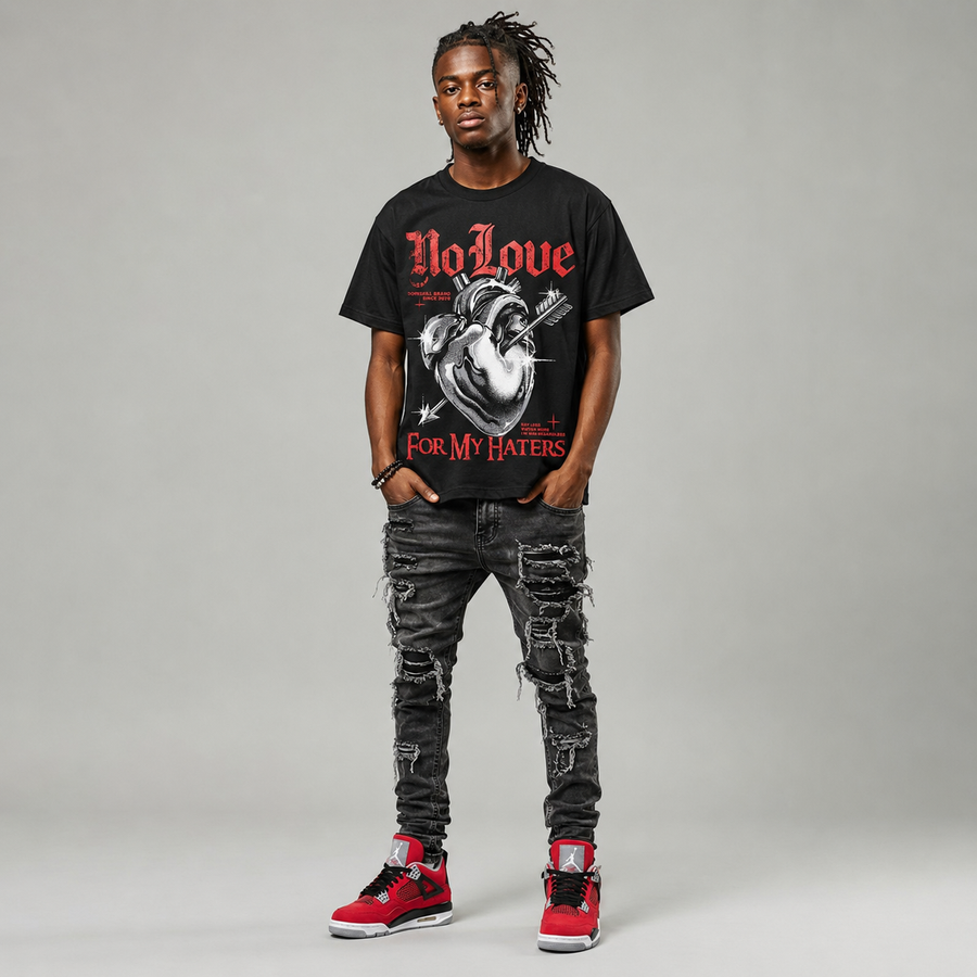 Toro Bravo 4s DopeSkill T-Shirt No Love For My Haters Graphic