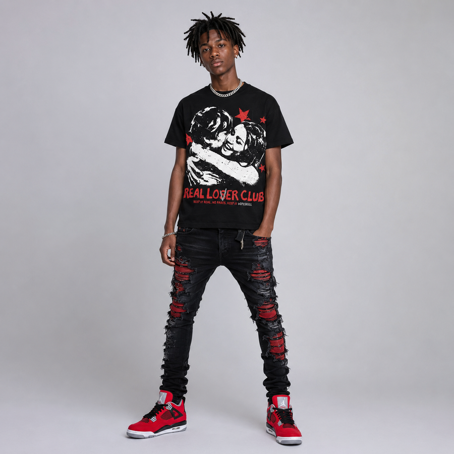 Toro Bravo 4s DopeSkill Oversize Print T-Shirt Real Lover Club Graphic