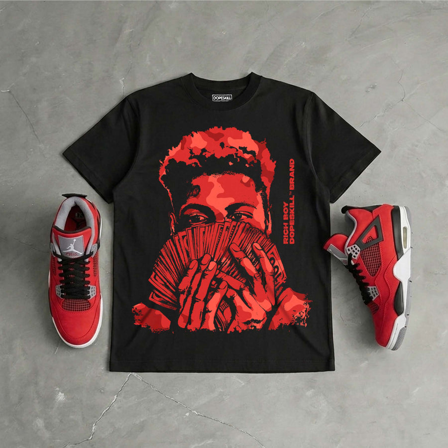 Toro Bravo 4s DopeSkill T-Shirt Rich Boy Camo Graphic