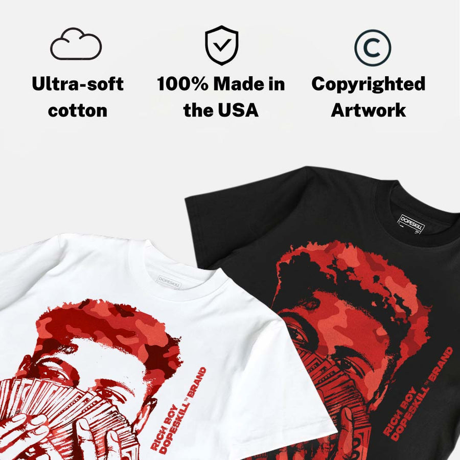 Toro Bravo 4s DopeSkill T-Shirt Rich Boy Camo Graphic