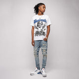 True Blue 3s DopeSkill T-Shirt Bandemic Graphic